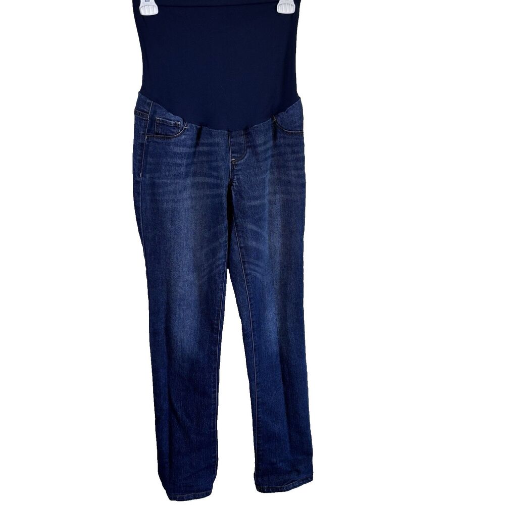 Indigo Blue Women's Maternity Jeans Dark Wash, Size Small, Sidestretch Pre-owned